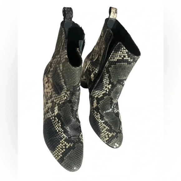 Snakeskin Ankle Booties - Picture 3 of 6